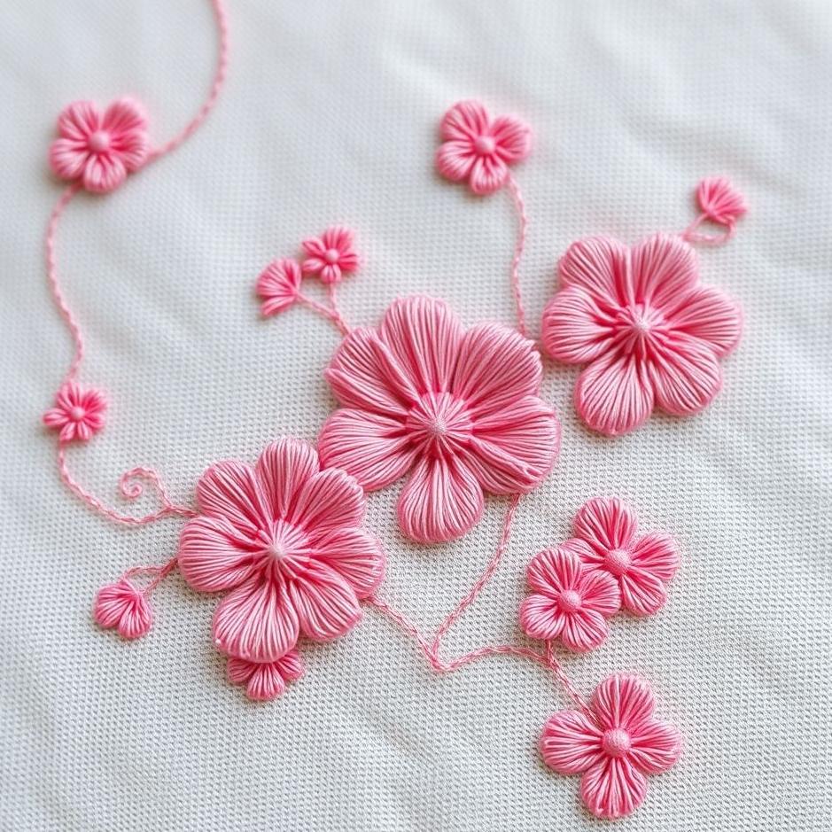 Dream : Pink embroidery in a dream