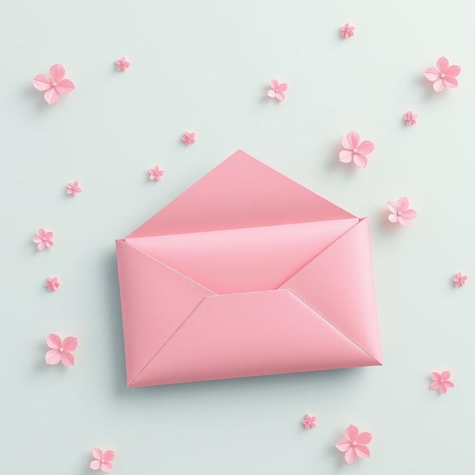Dream : Pink envelope in a dream