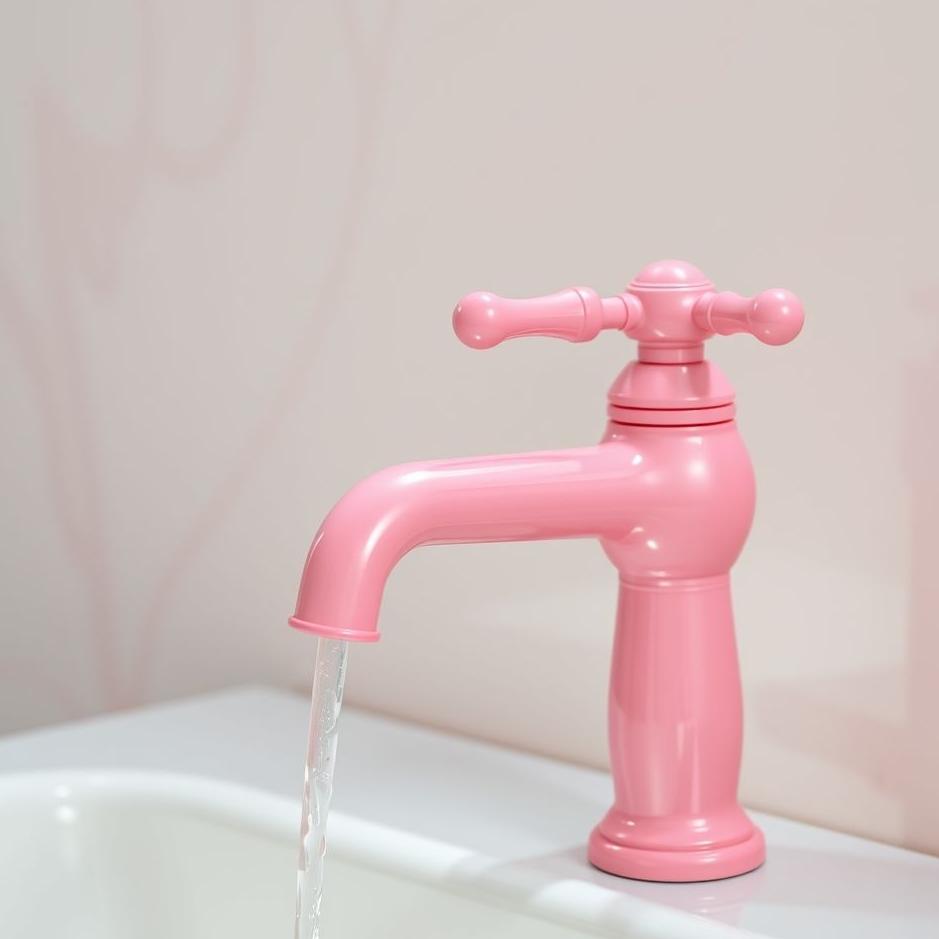 Dream : Pink faucet in a dream