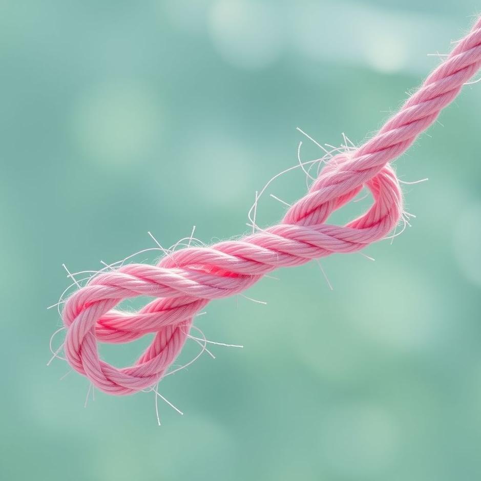 Dream : Pink fiber rope in a dream