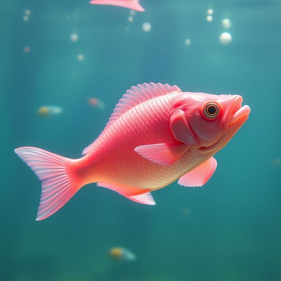 Dream : Pink fish in a dream