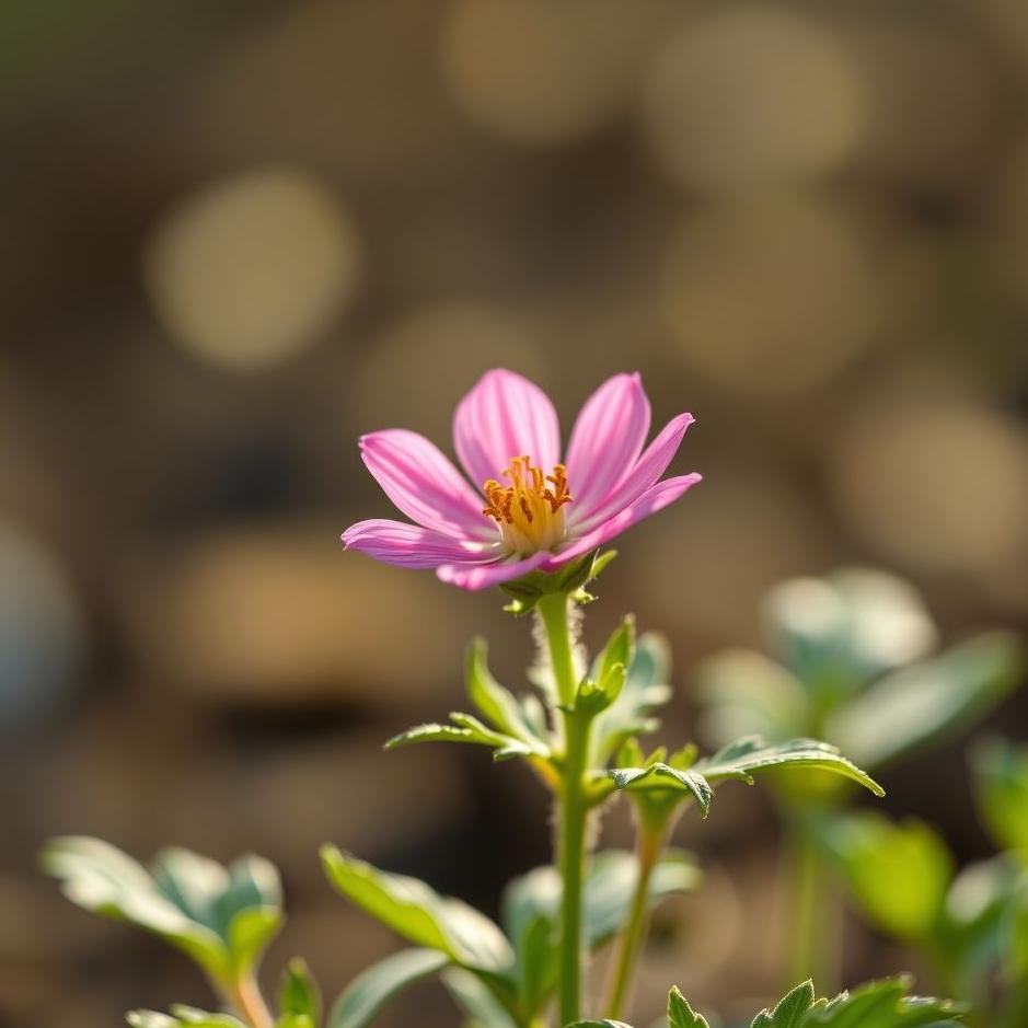 Dream : Pink flower seedling in a dream
