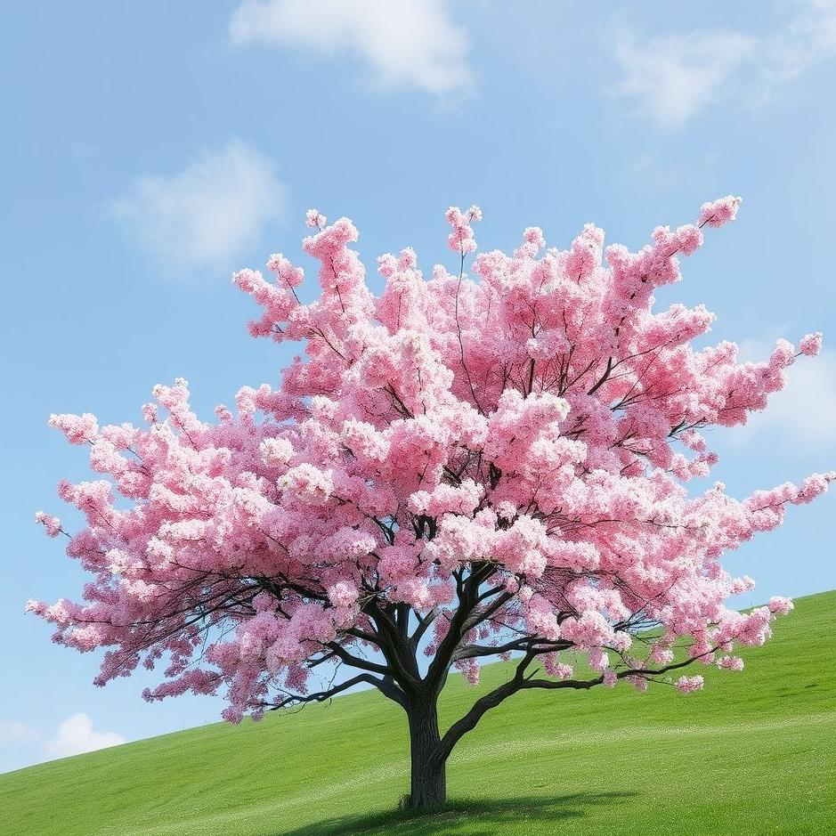 Dream : Pink flowering tree in a dream