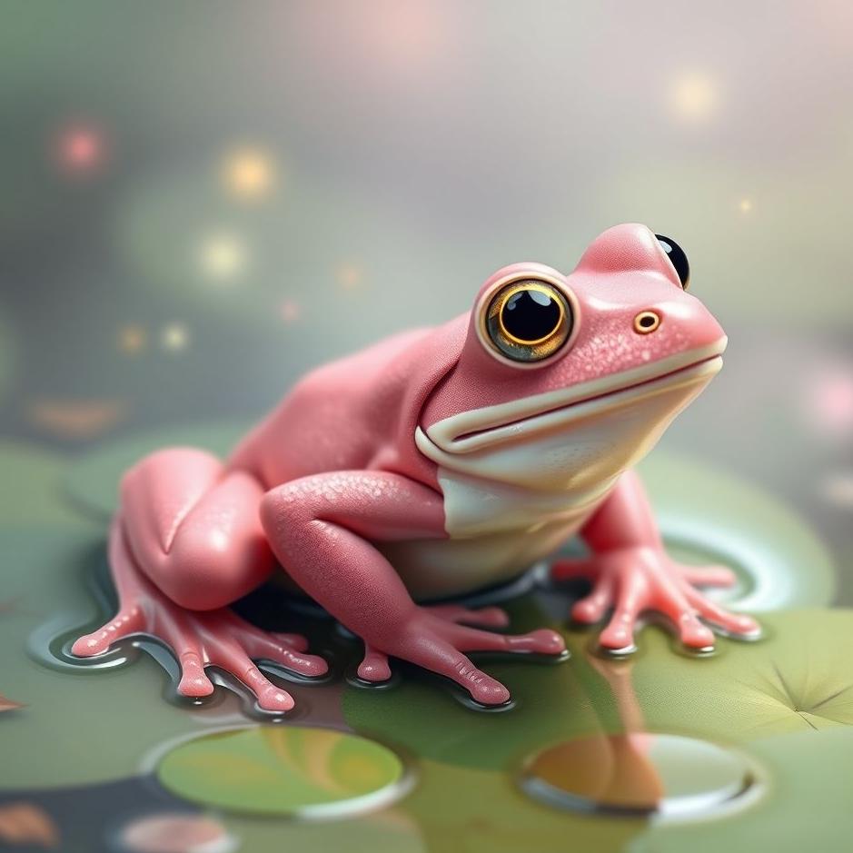 Dream : Pink frog in a dream