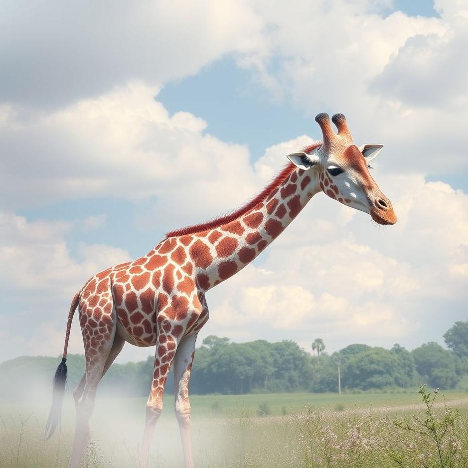 Dream : Pink giraffe in a dream