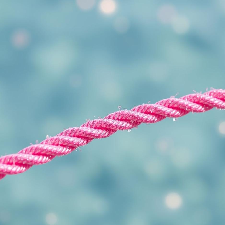 Dream : Pink glittery rope in a dream