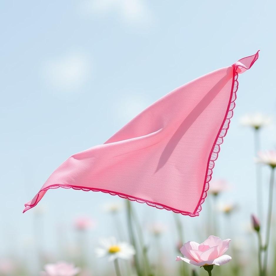 Dream : Pink handkerchief in a dream