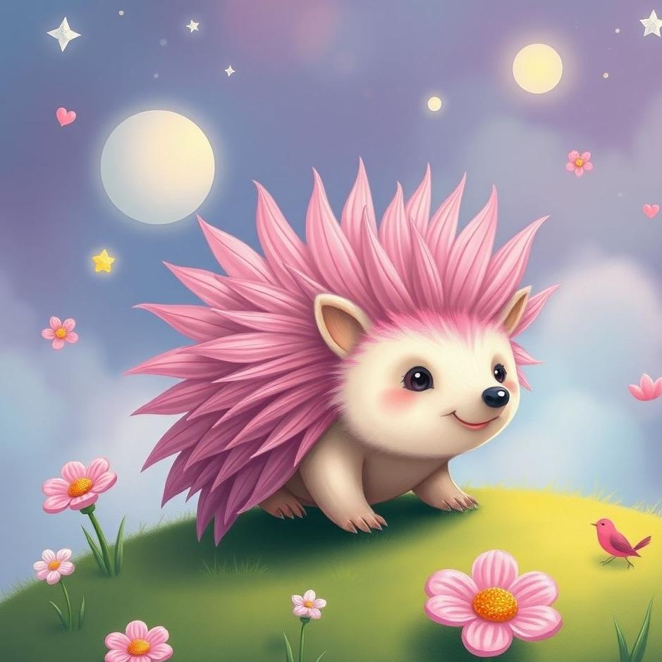 Dream : Pink hedgehog in a dream