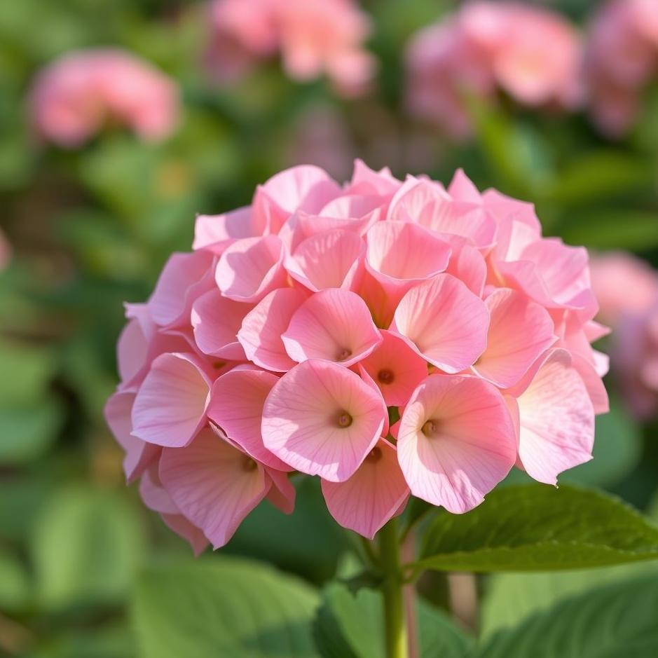 Dream : Pink hydrangea flower in a dream