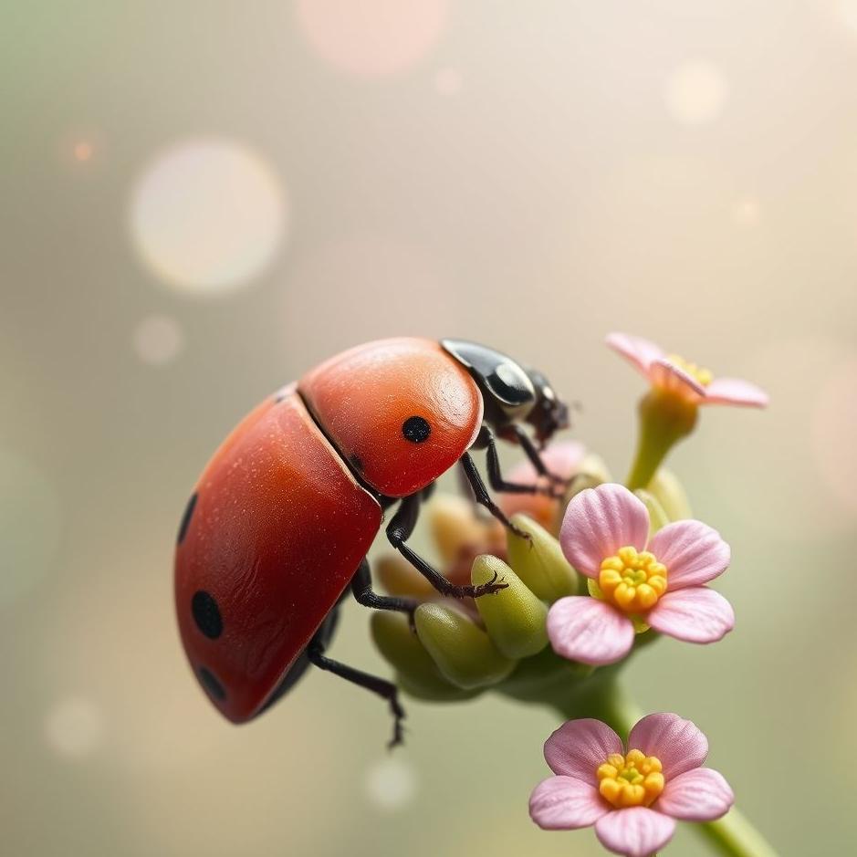 Dream : Pink ladybug in a dream