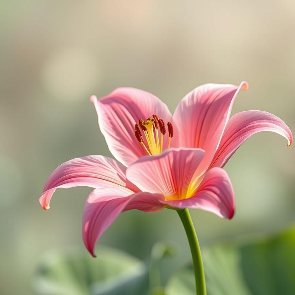 Dream : Pink lily in a dream