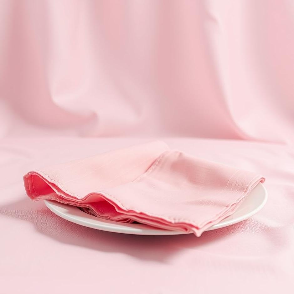Dream : Pink napkin in a dream