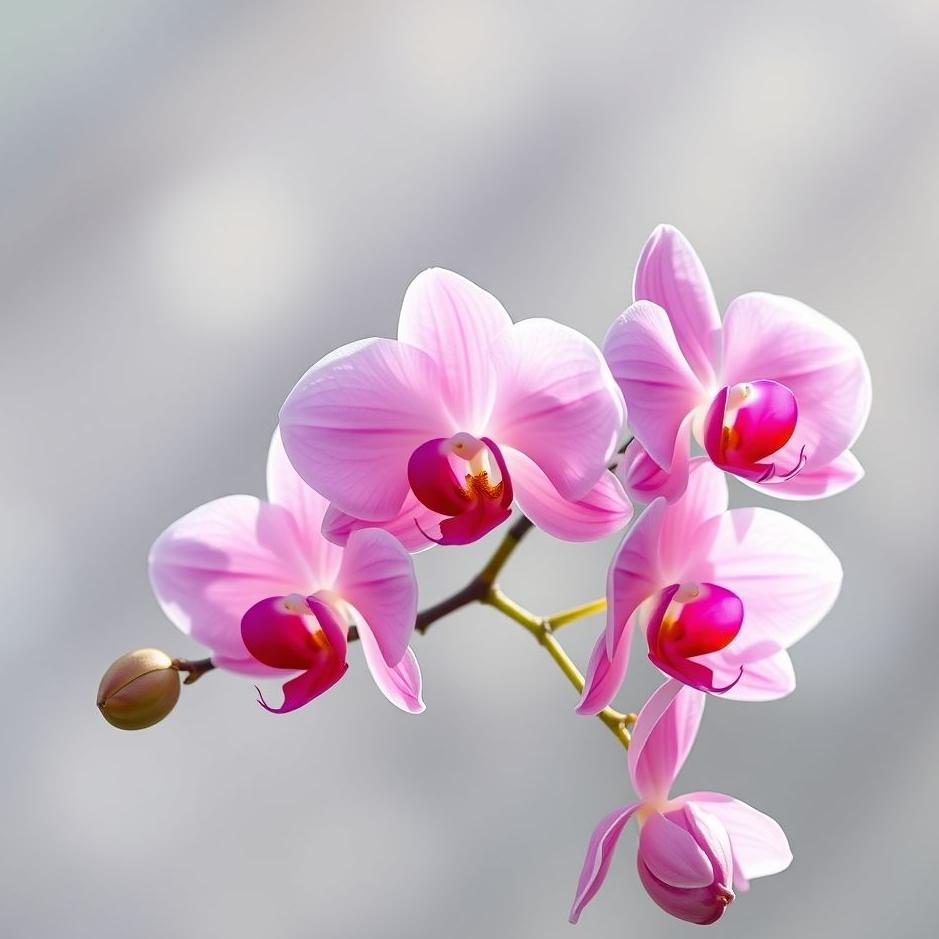 Dream : Pink orchid flowers in a dream
