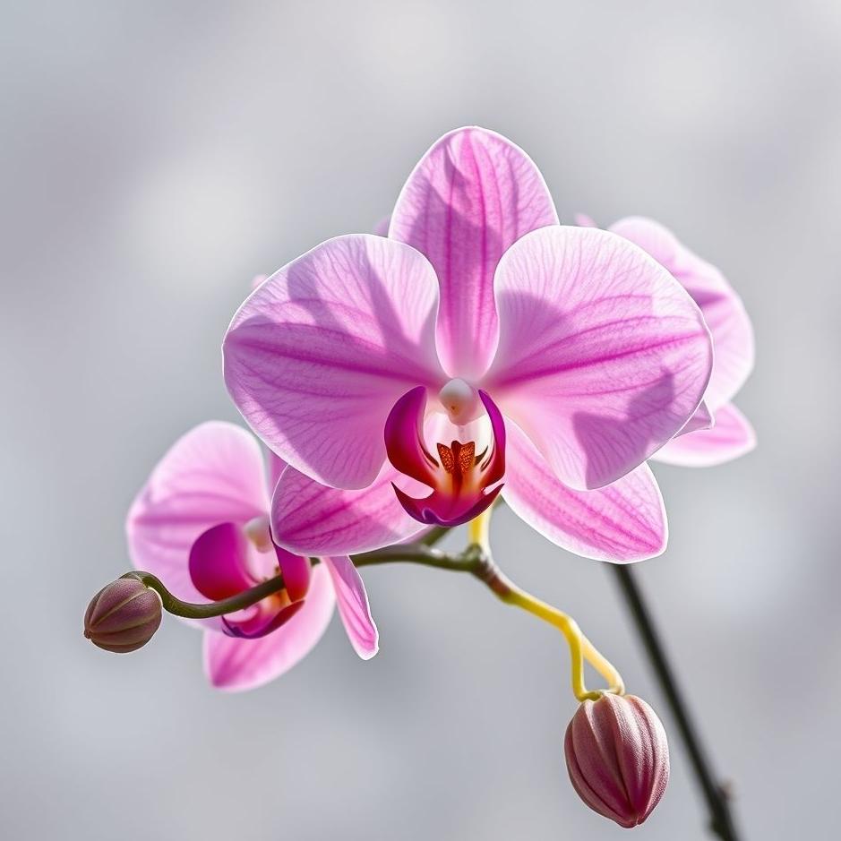 Dream : Pink orchid in a dream