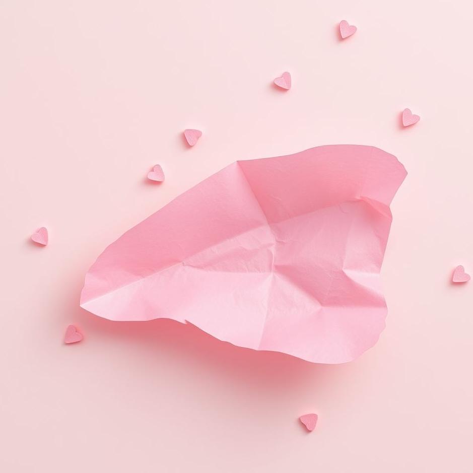 Dream : Pink paper in a dream