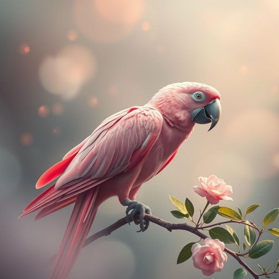Dream : Pink parrot in a dream