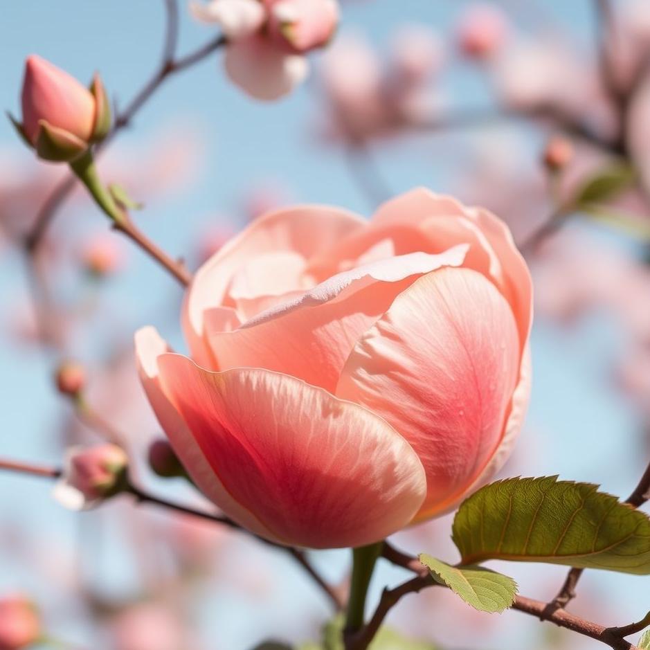 Dream : Pink peach in a dream