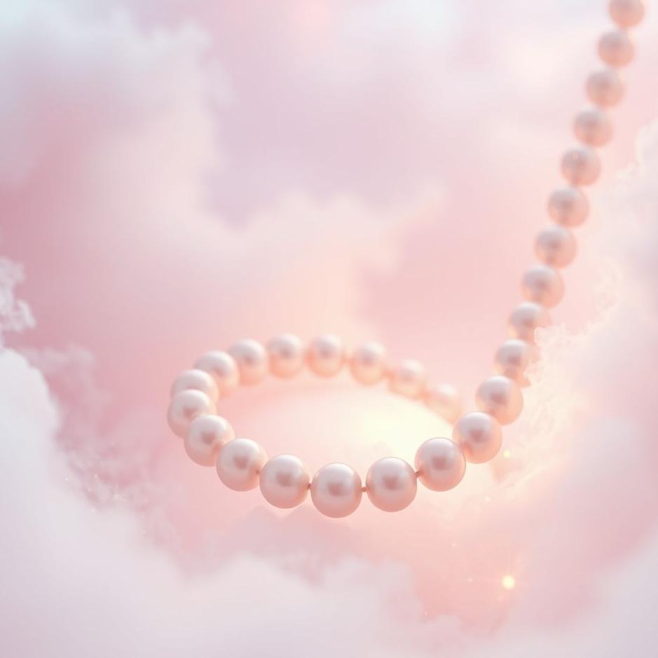 Dream : Pink pearl necklace in a dream