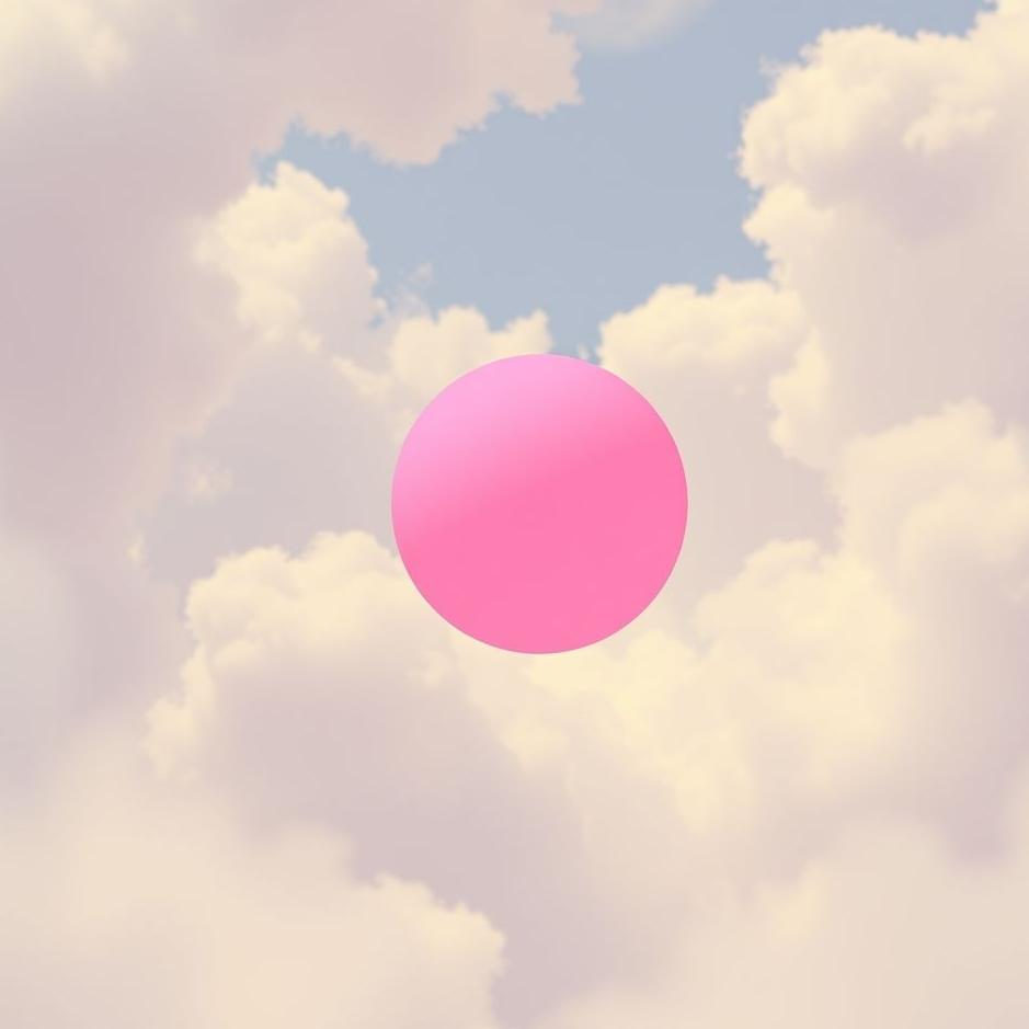 Dream : Pink ping-pong ball in a dream