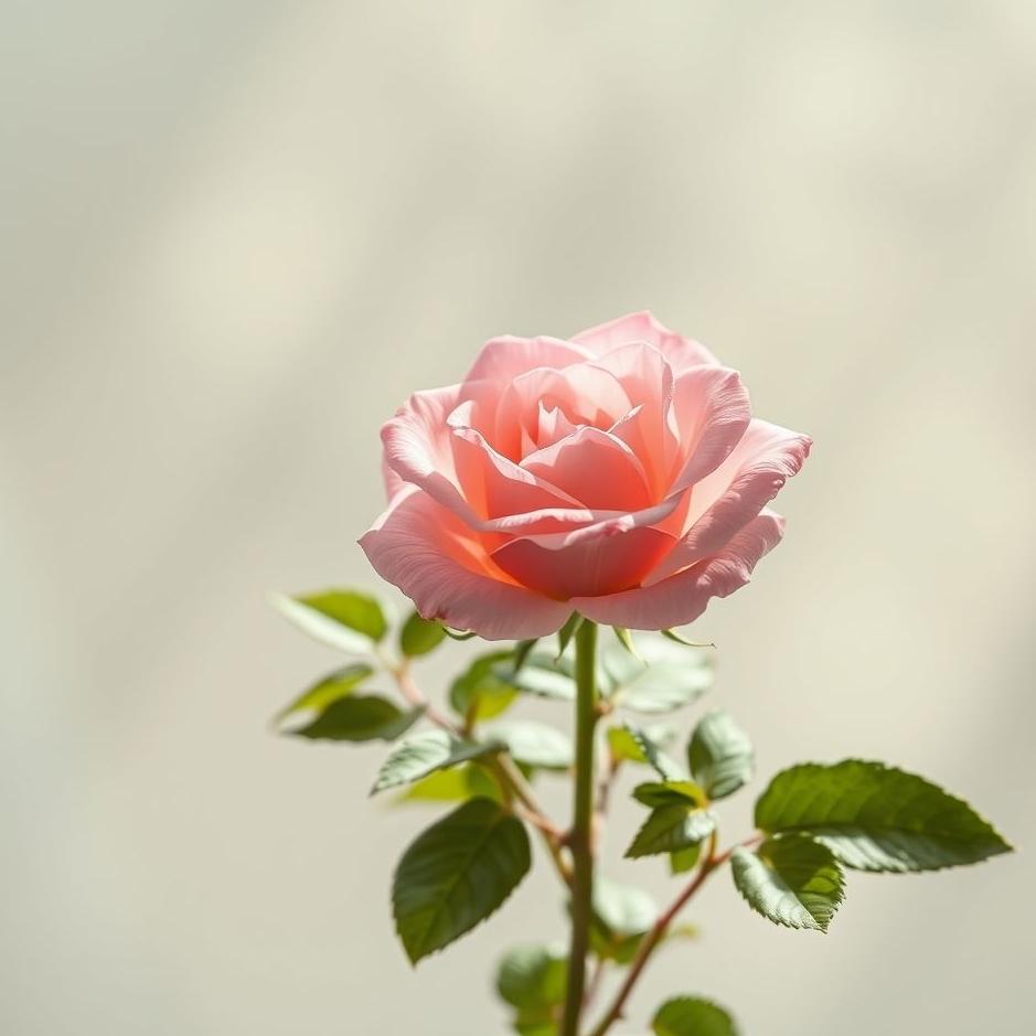 Dream : Pink rose in a pot in a dream