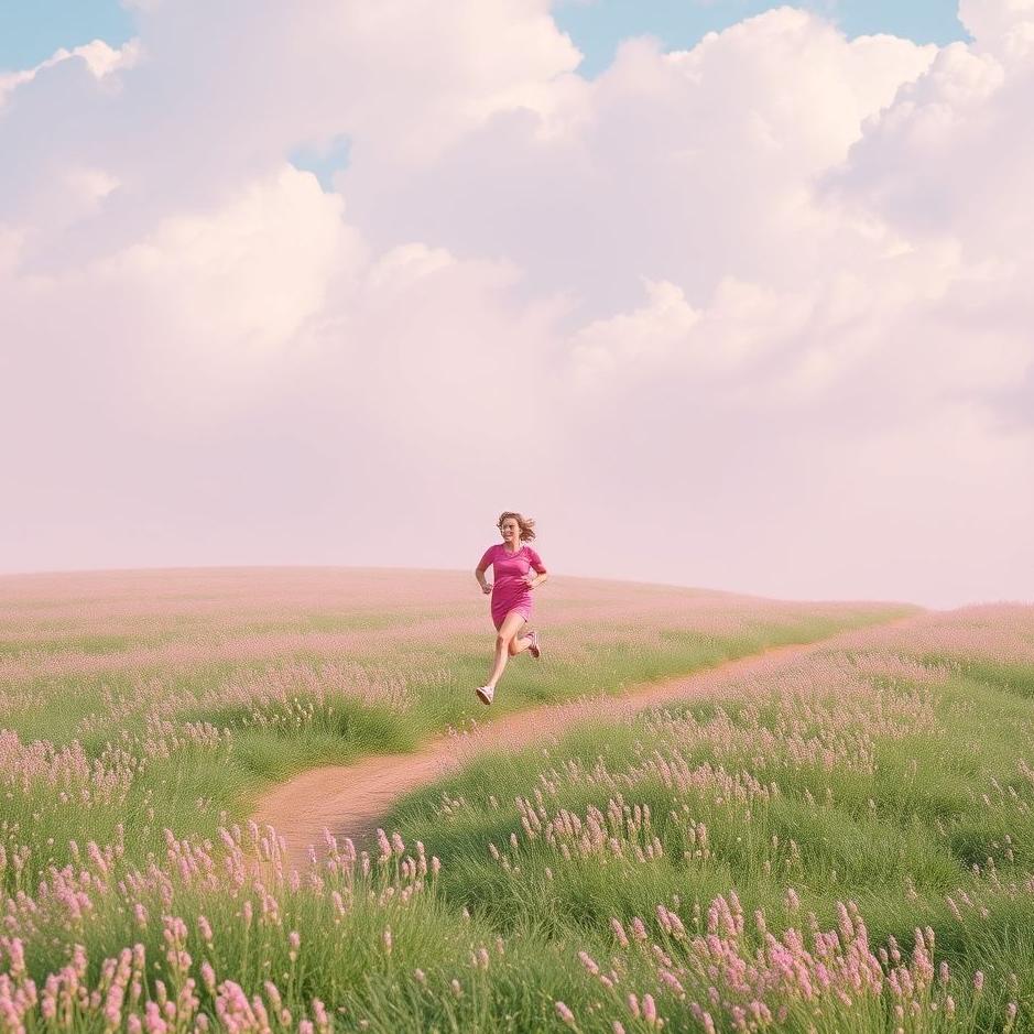 Dream : Pink runner in a dream