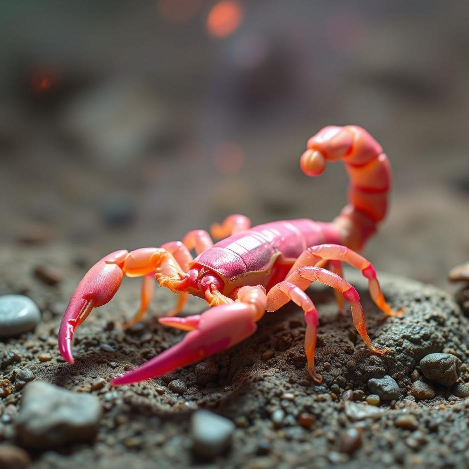 Dream : Pink scorpion in a dream