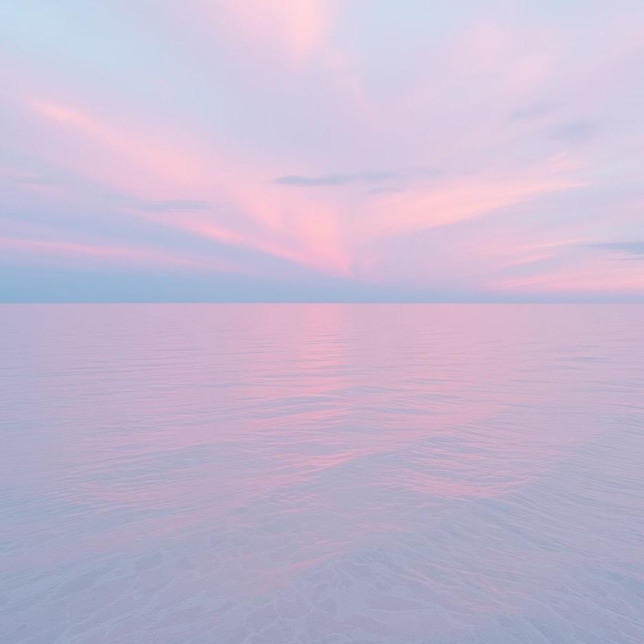 Dream : Pink sea in a dream