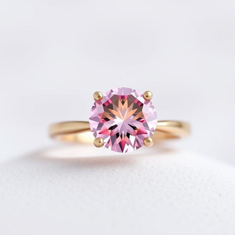 Dream : Pink solitaire ring in a dream