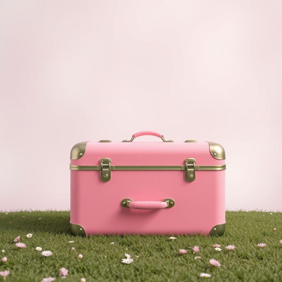 Dream : Pink suitcase in a dream