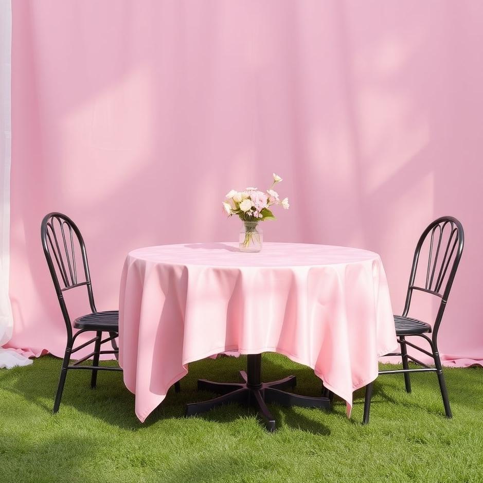 Dream : Pink tablecloth in a dream
