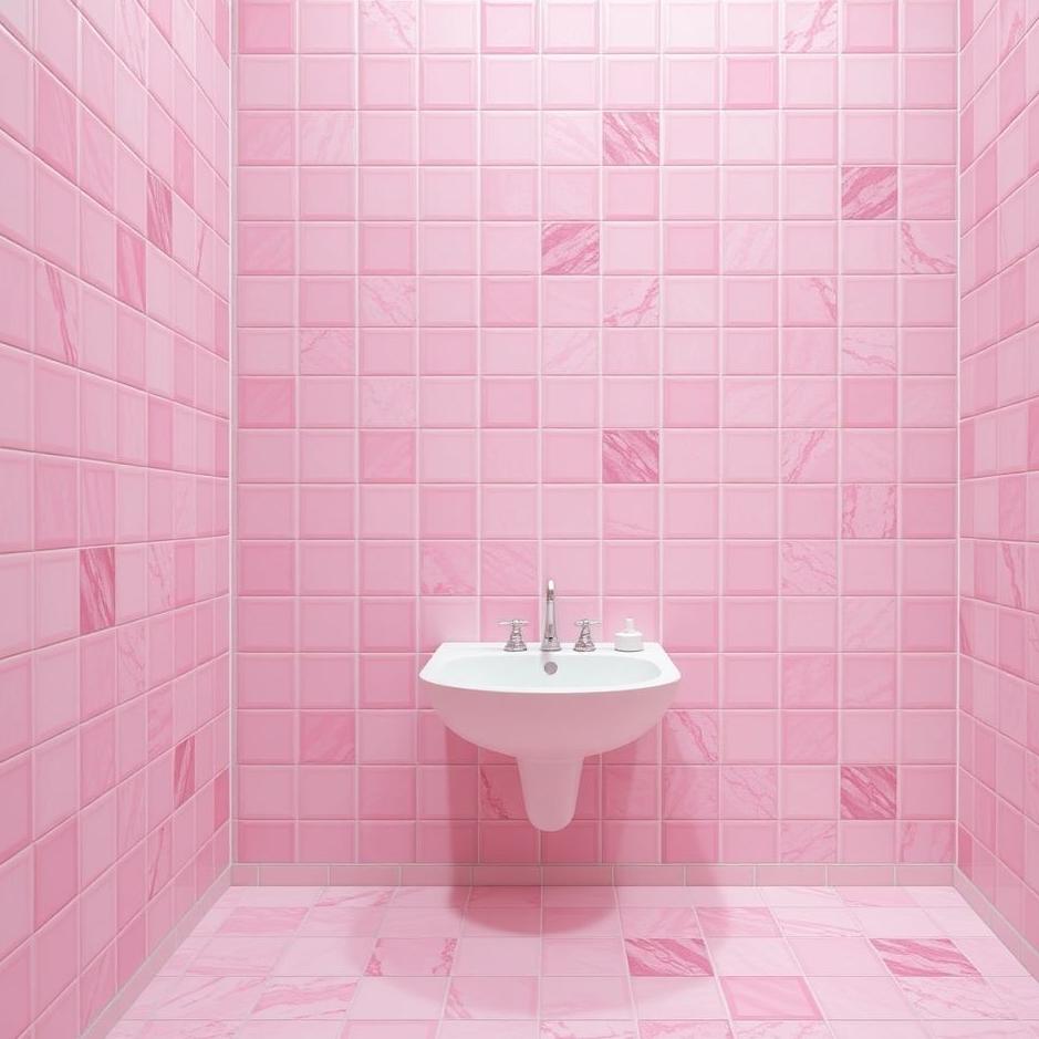 Dream : Pink tiles in a dream