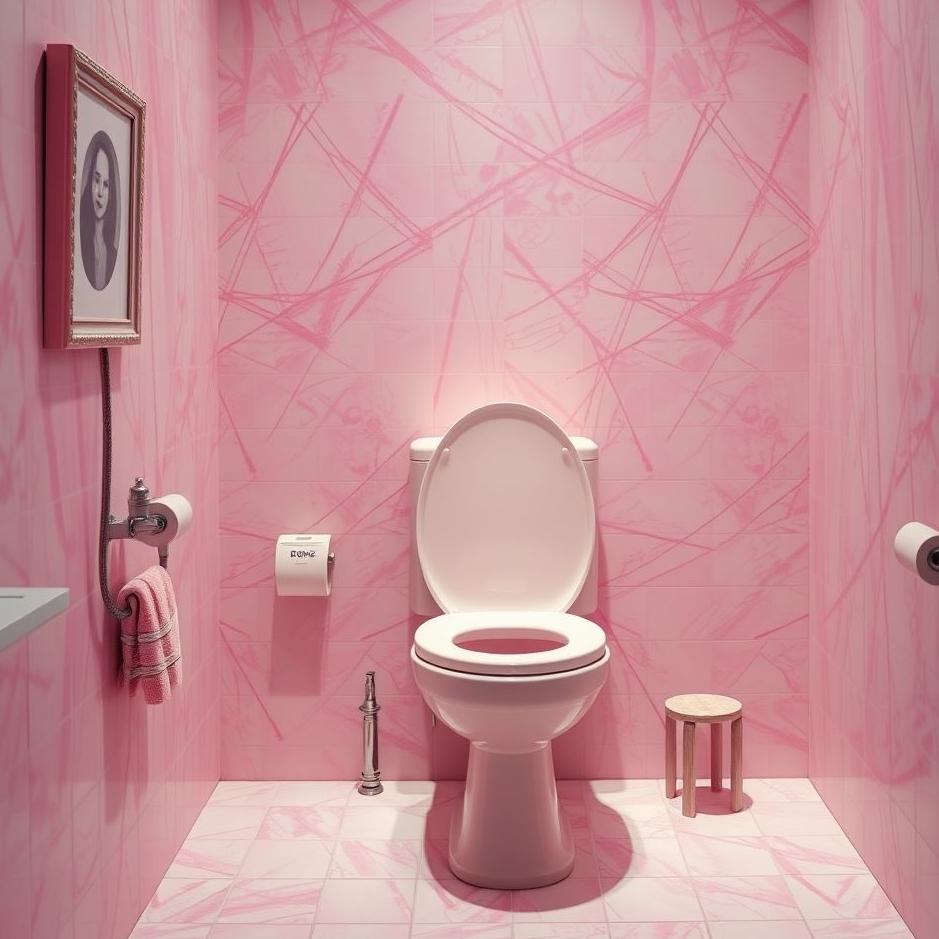 Dream : Pink toilet in a dream