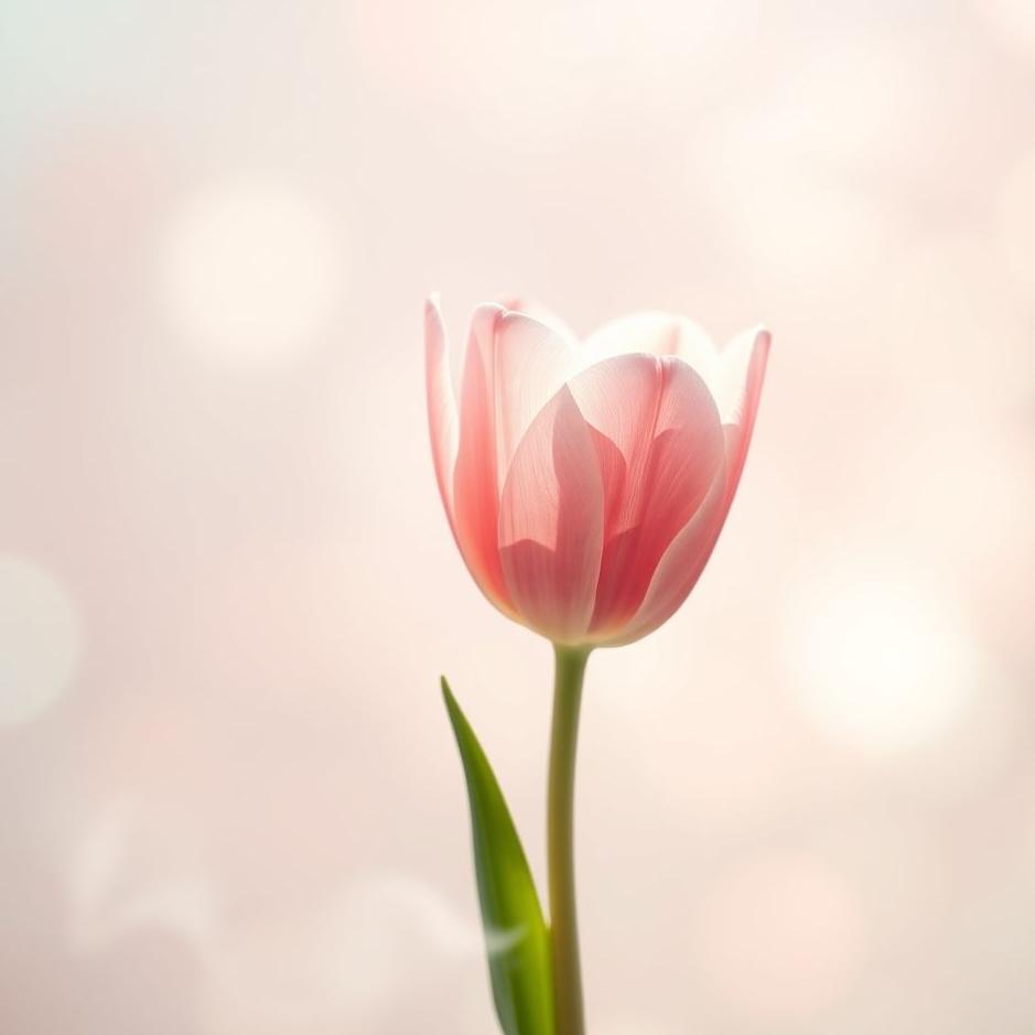 Dream : Pink tulip in a dream