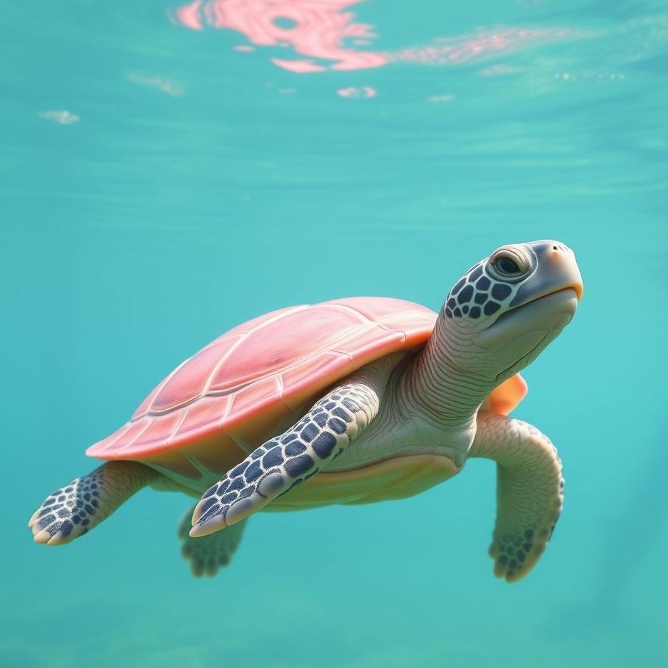Dream : Pink turtle in a dream