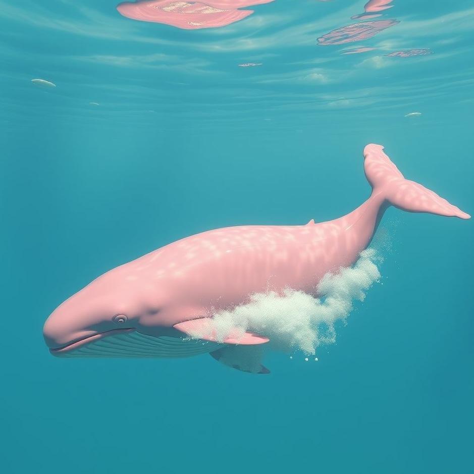 Dream : Pink whale in a dream