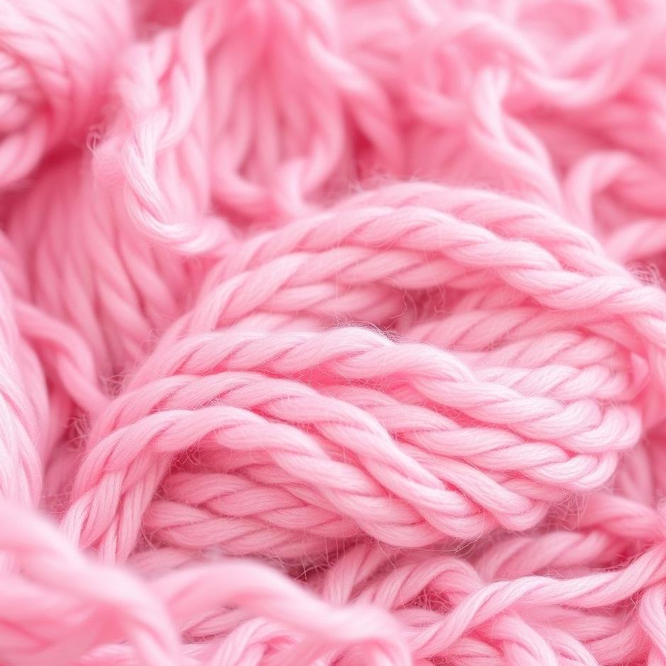 Dream : Pink wool yarn in a dream