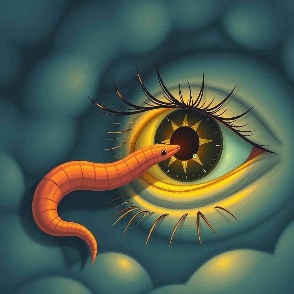 Dream : Pinworms coming out of your eye in a dream