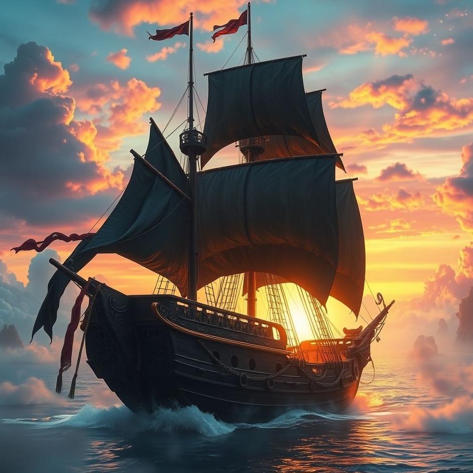 Dream : Pirate ship in a dream