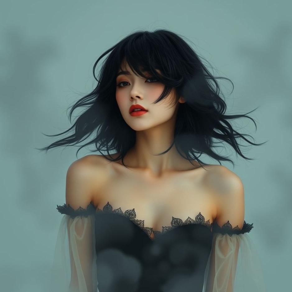 Dream : Pitch black hair in a dream