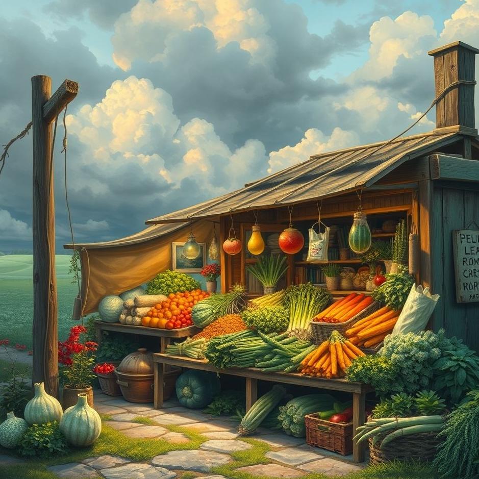 Dream : Place where vegetables are sold in a dream
