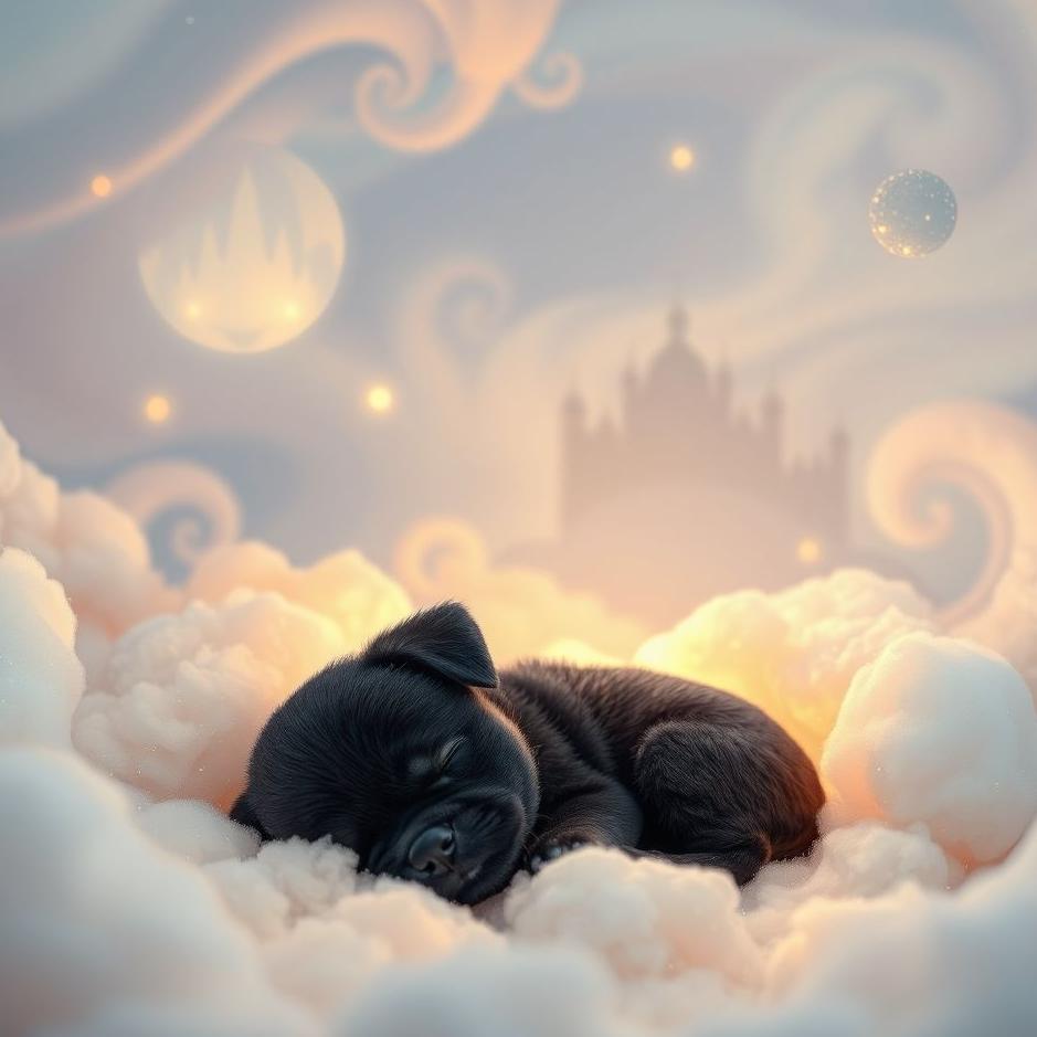Dream : Placing a black puppy in a dream