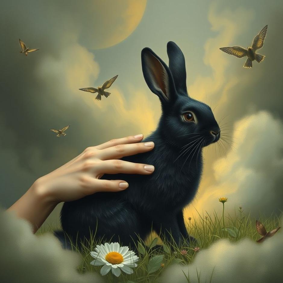 Dream : Placing a black rabbit in a dream