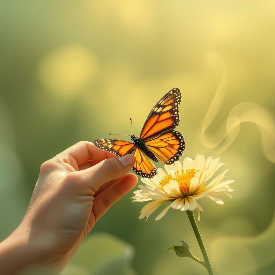 Dream : Placing a butterfly in a dream