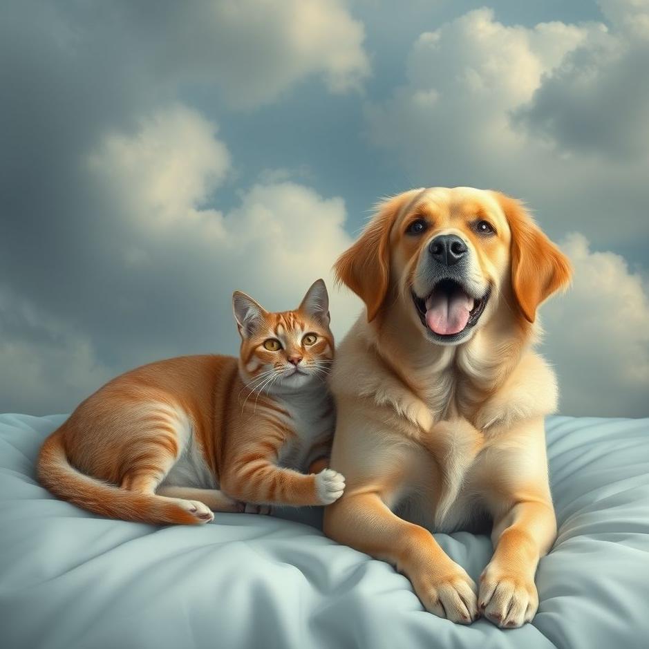 Dream : Placing a cat and a dog in a dream