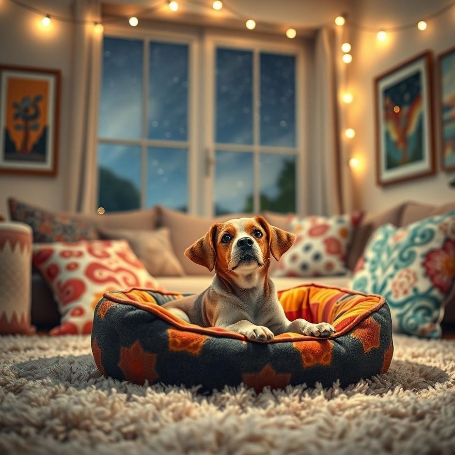 Dream : Placing a dog at home in a dream