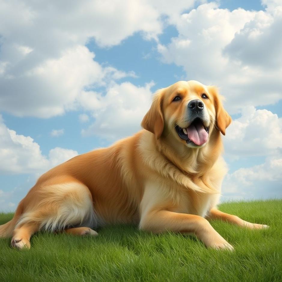 Dream : Placing a golden retriever in a dream
