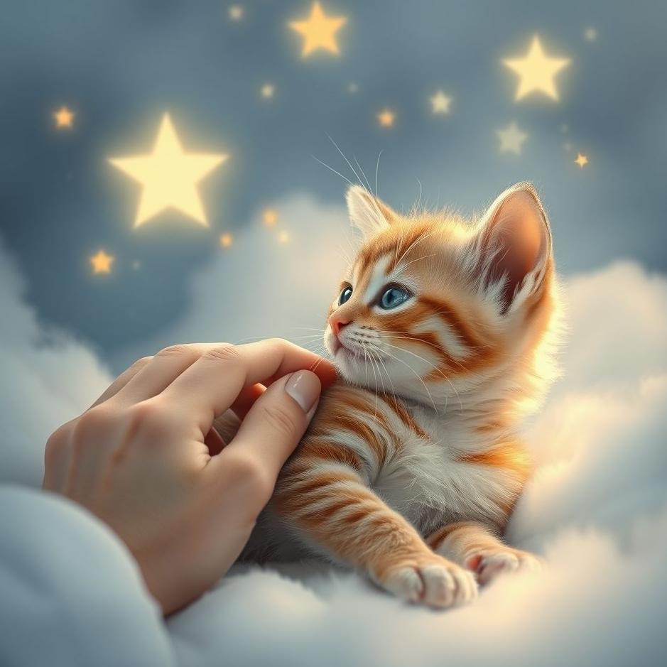 Dream : Placing a kitten in a dream