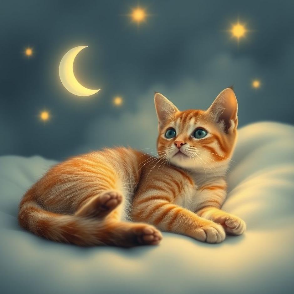 Dream : Placing a small cat in a dream