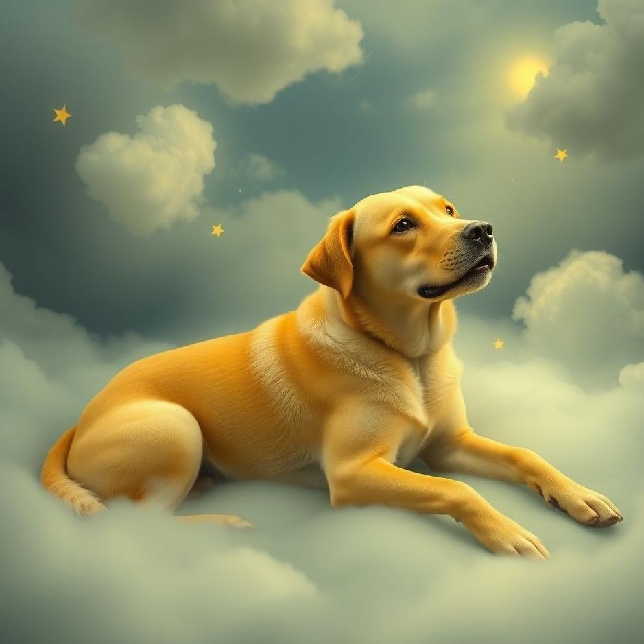 Dream : Placing a yellow dog in a dream