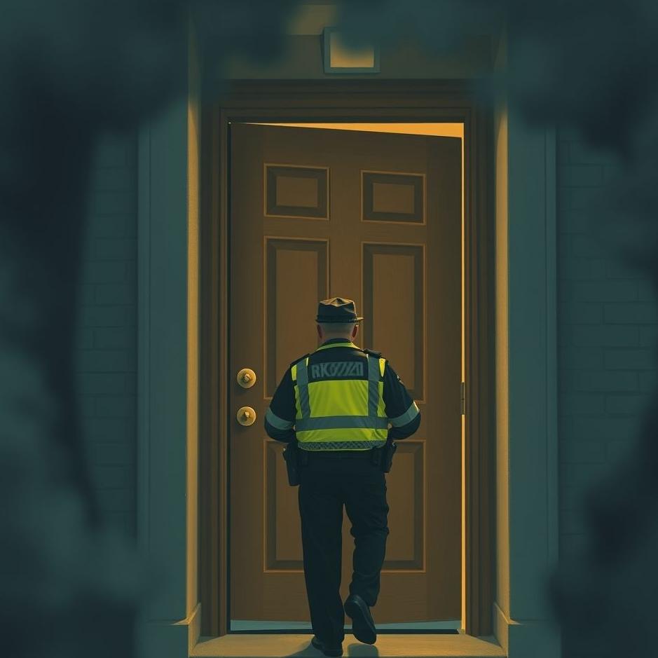 Dream : Plainclothes police officer coming to the door in a dream